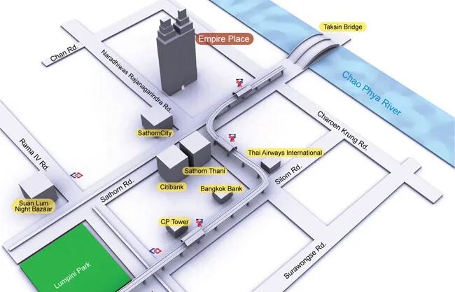 帝国大厦方位图