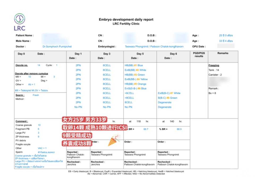 LRC养囊真实数据|从取卵到养囊,成功率有多高?